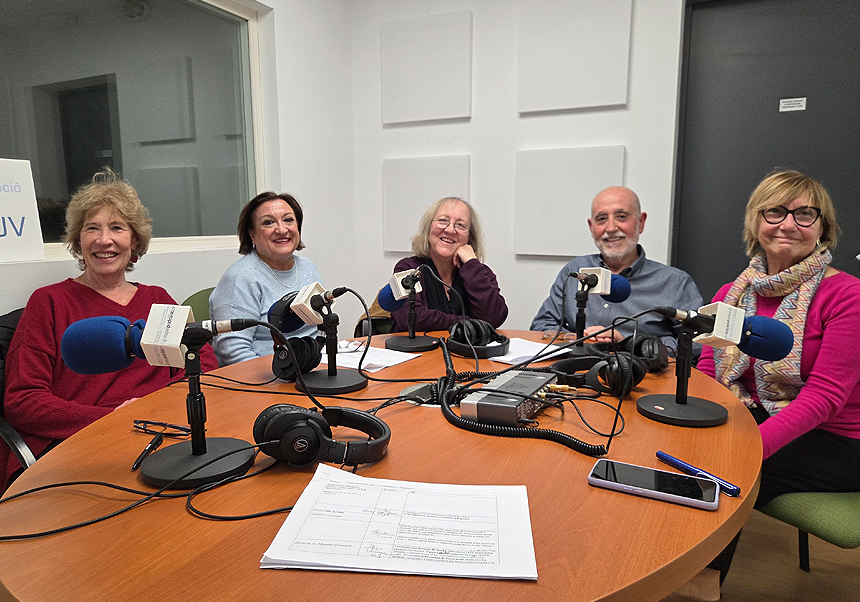 Els participants del pòdcast a l'estudi